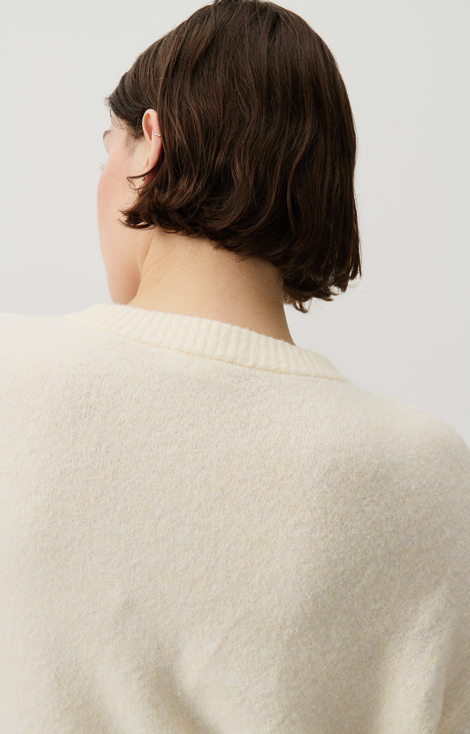 Women White Knit Cardigan