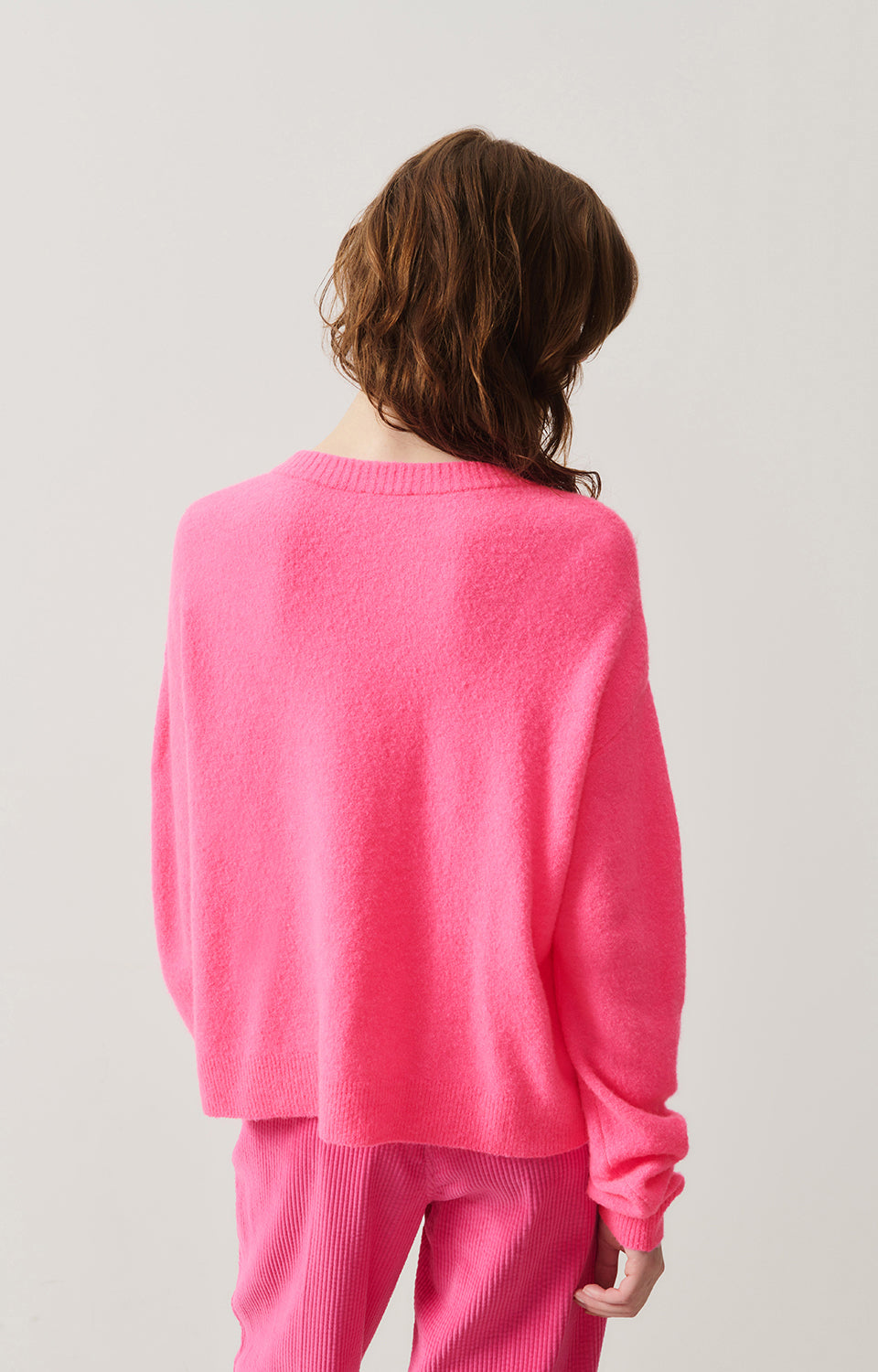 Women Pink Knit Cardigan