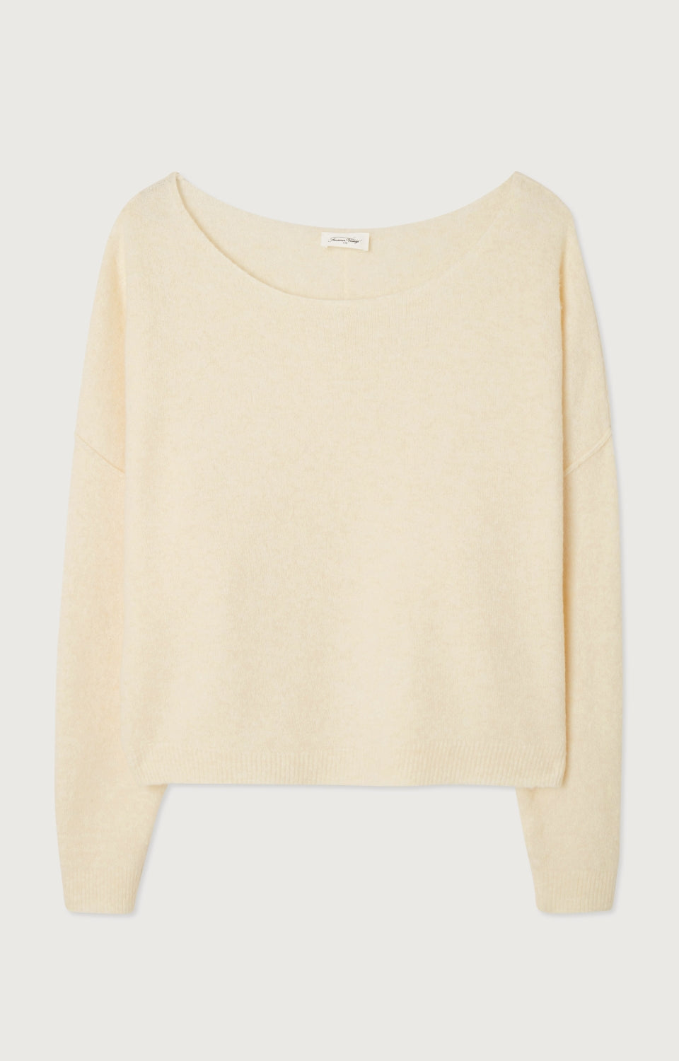 Women Cream Knit Sweater