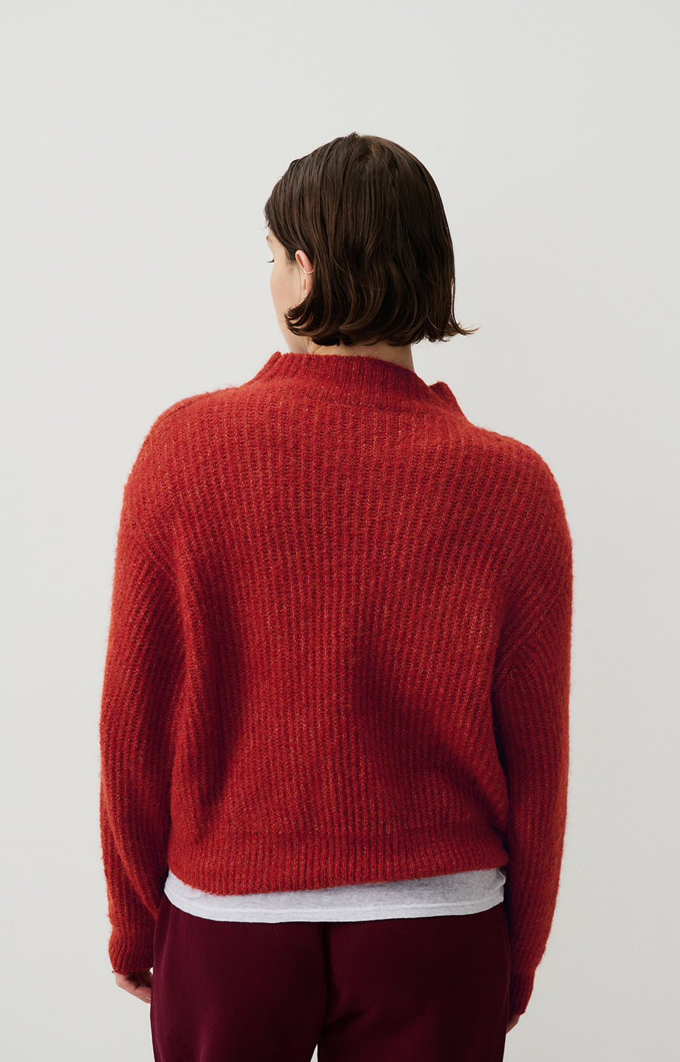 Women Red Knit Sweater