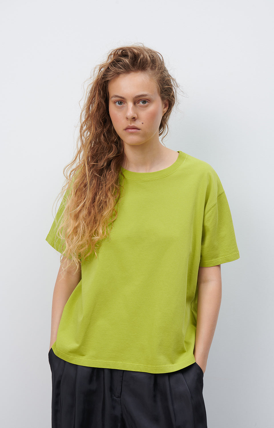 Women Green Cotton T-Shirt