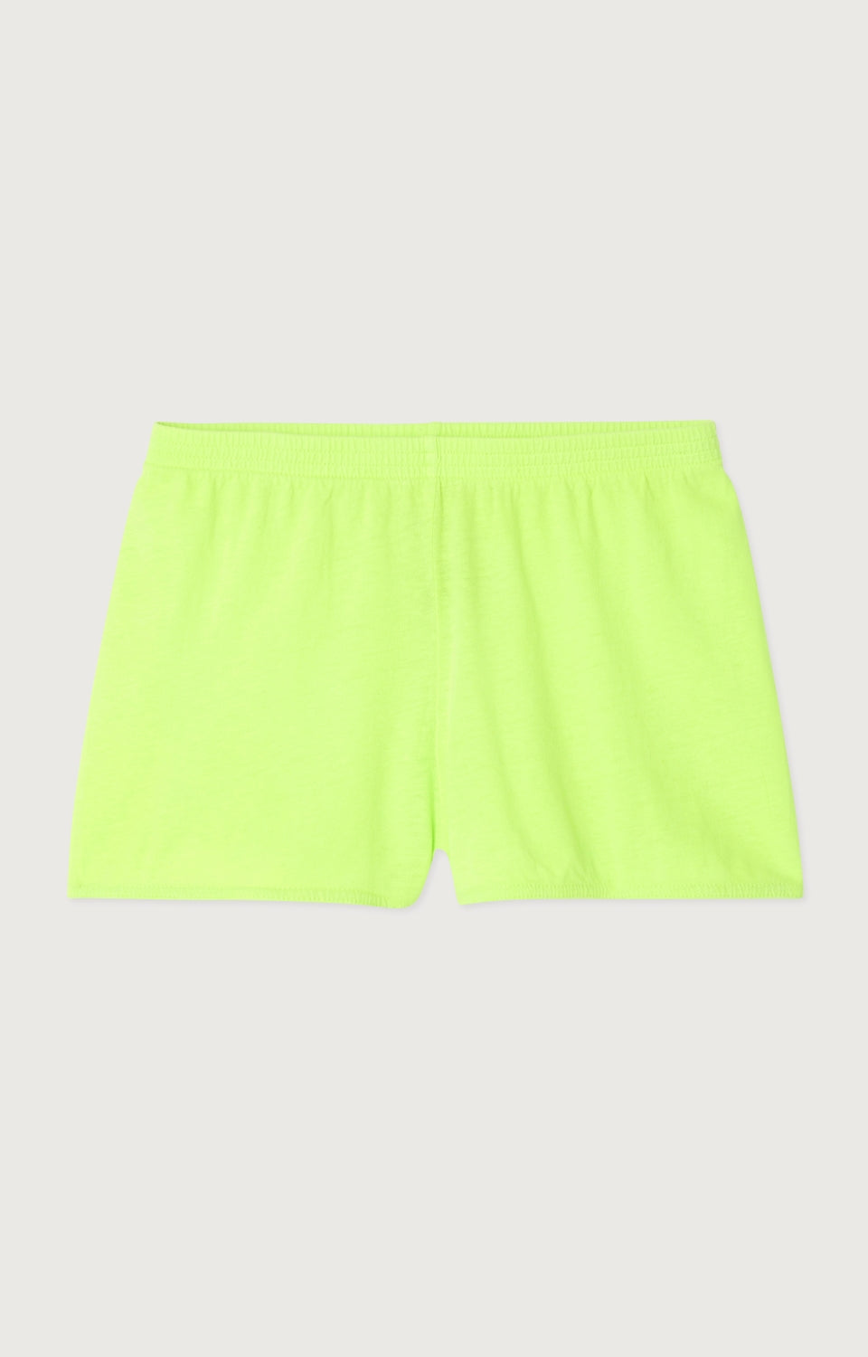 Women Fluo Green Cotton Shorts