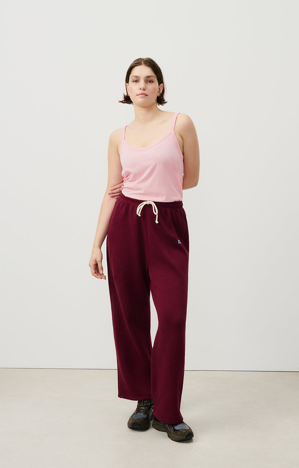 Women Pink Strap Cotton Vest