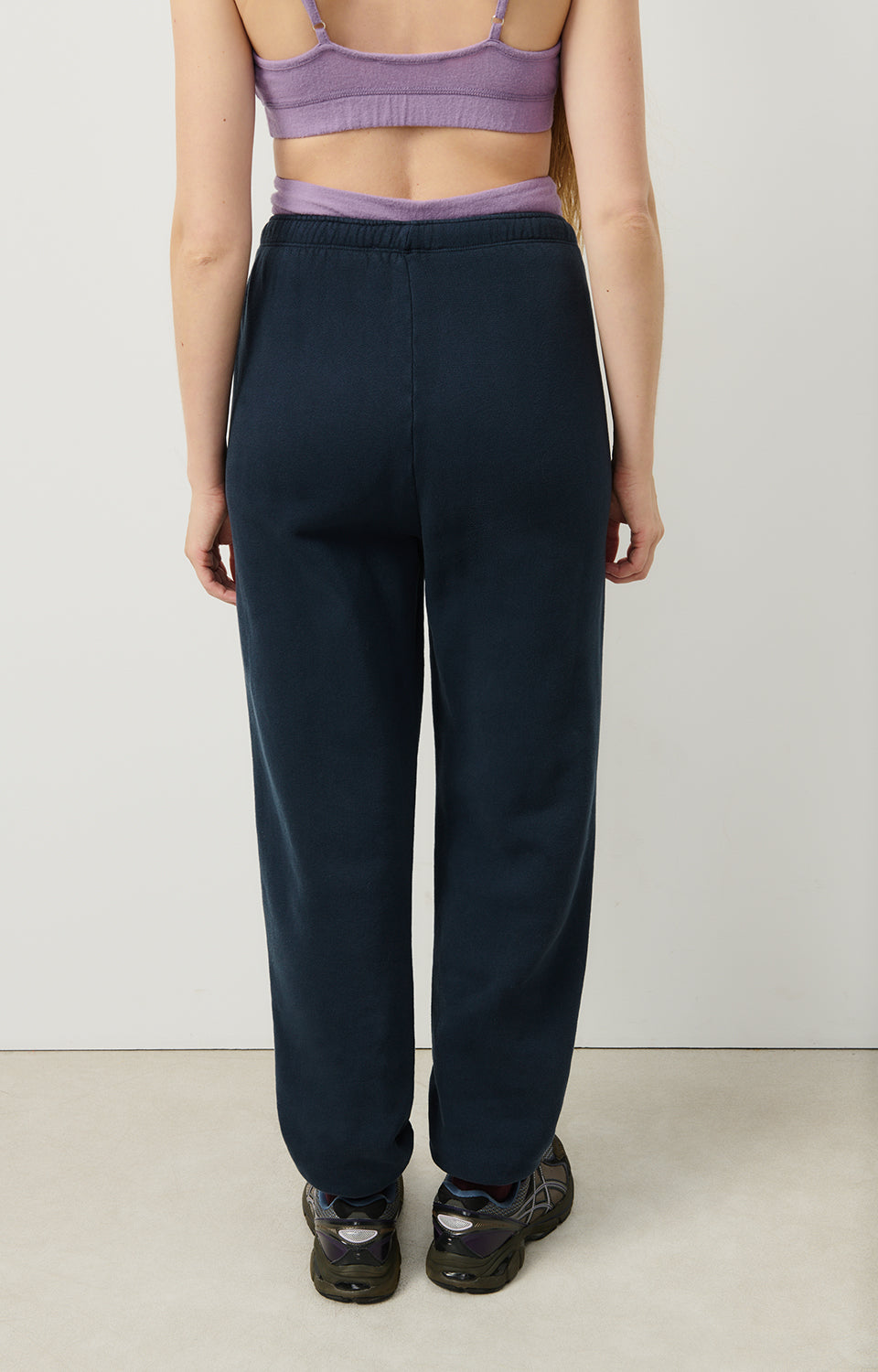 Women Navy Cotton Trousers