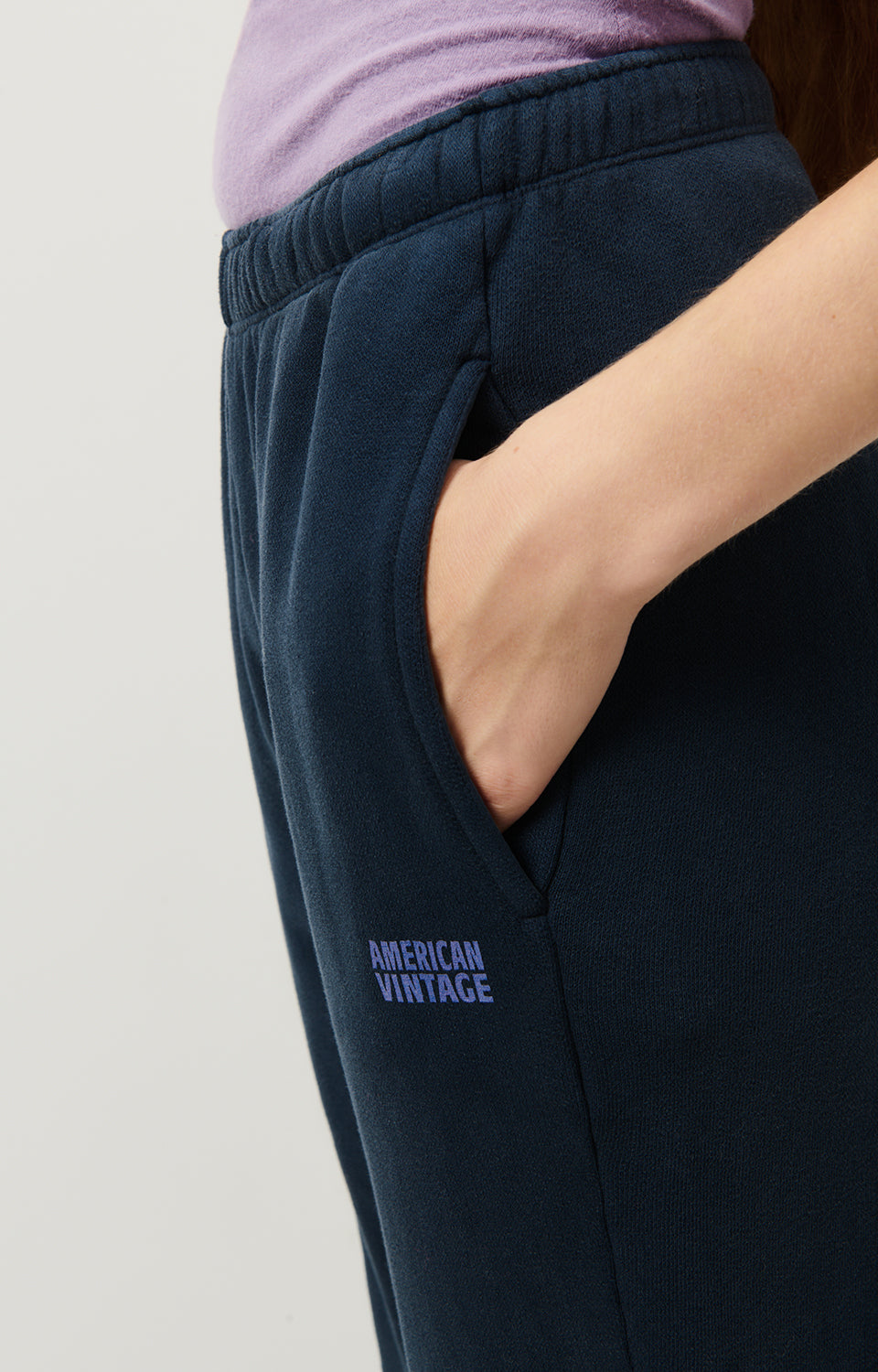 Women Navy Cotton Trousers