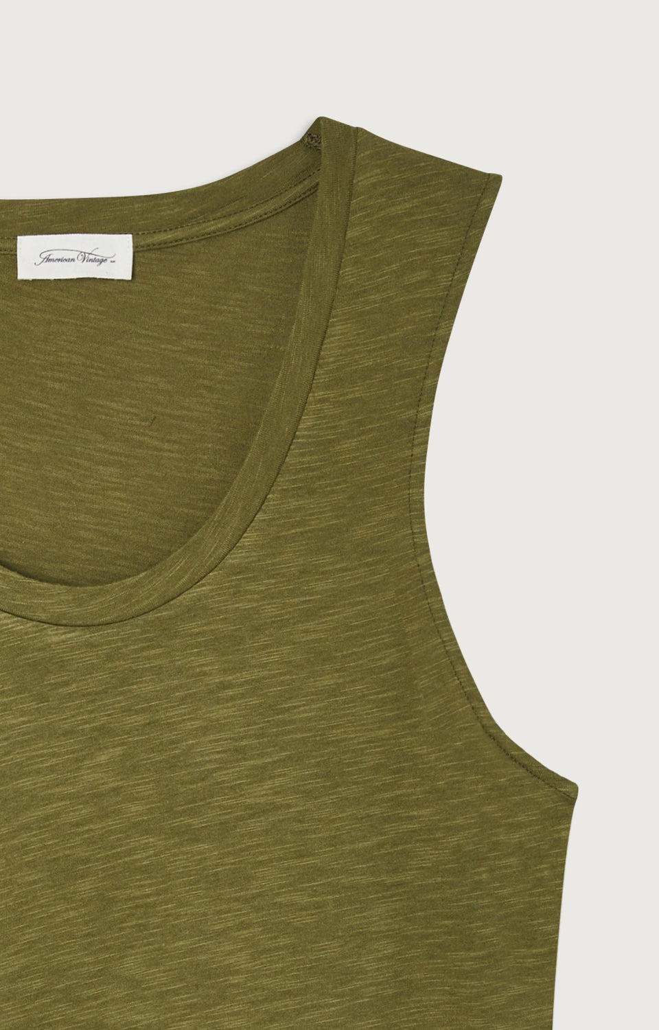 Women Olive Cotton Vest