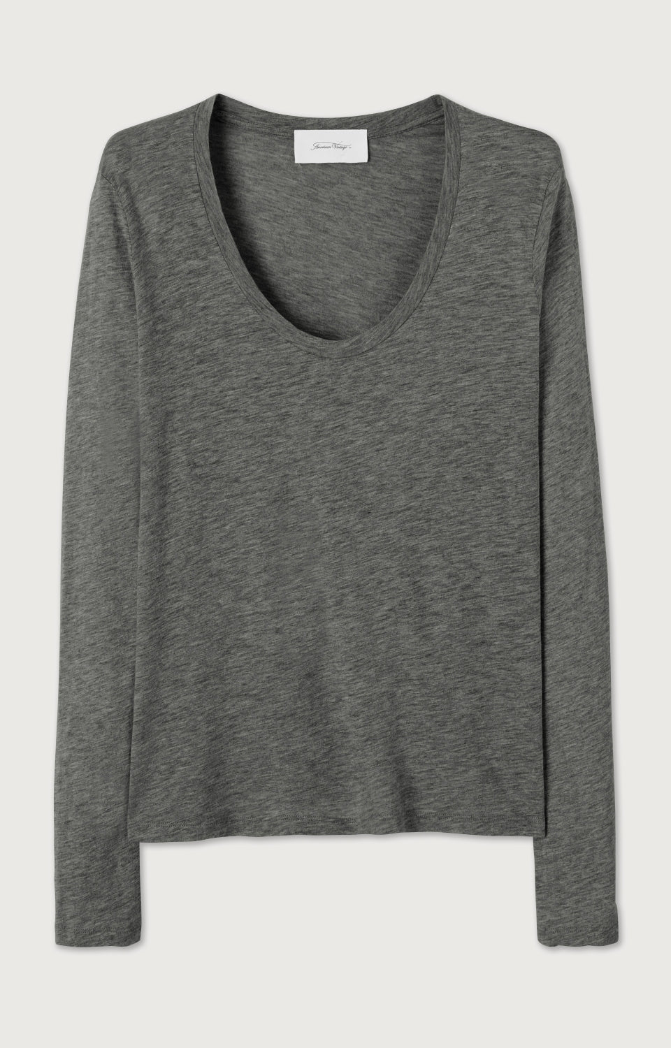 Women Dark Grey Cotton T-Shirt