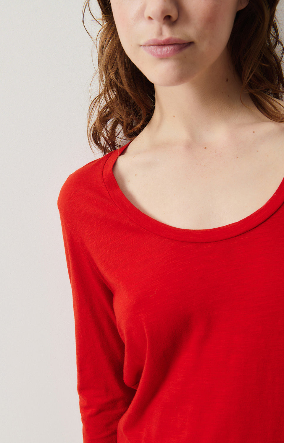 Women Red Cotton T-Shirt