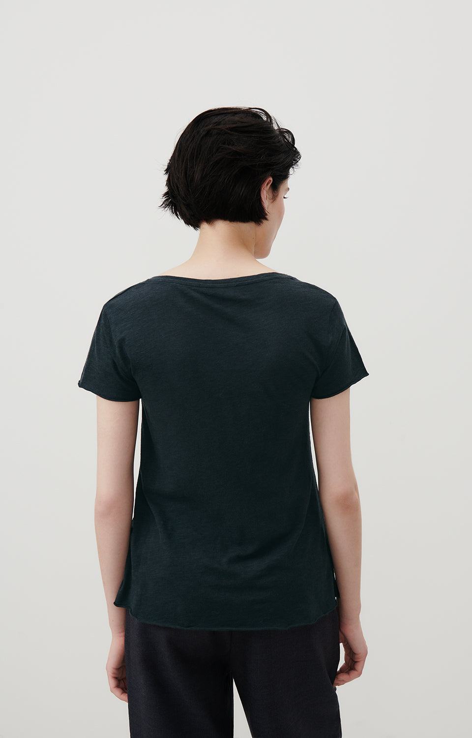 Women Navy Cotton T-Shirt