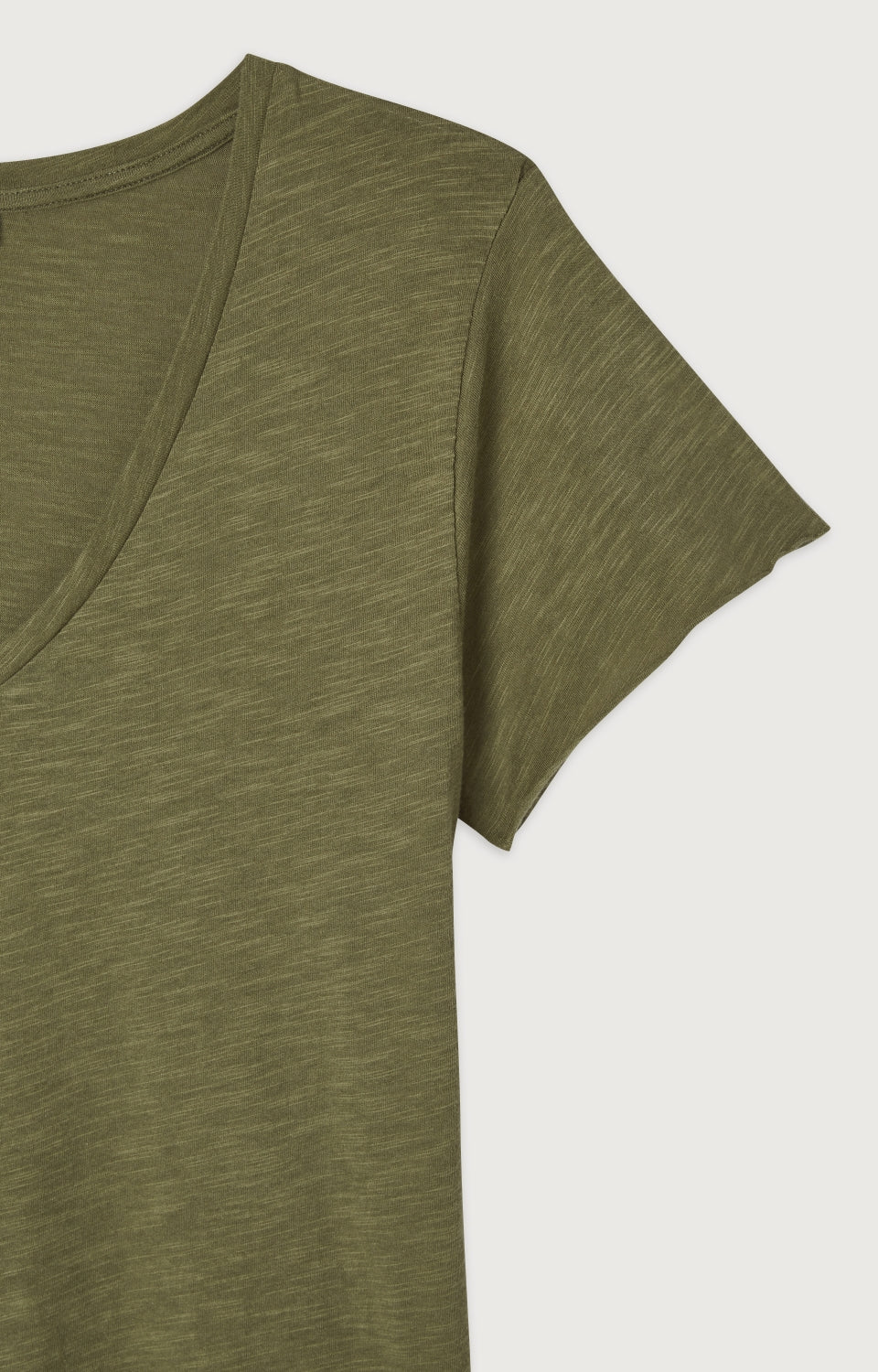 Women Olive Cotton T-Shirt