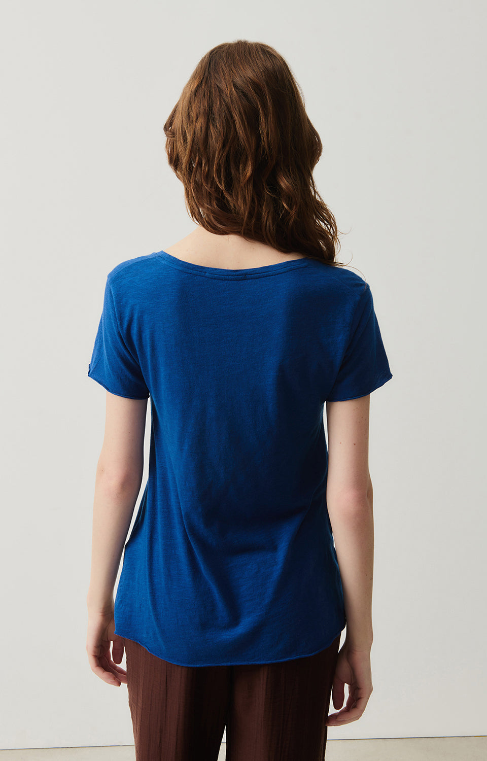 Women Blue Cotton T-Shirt