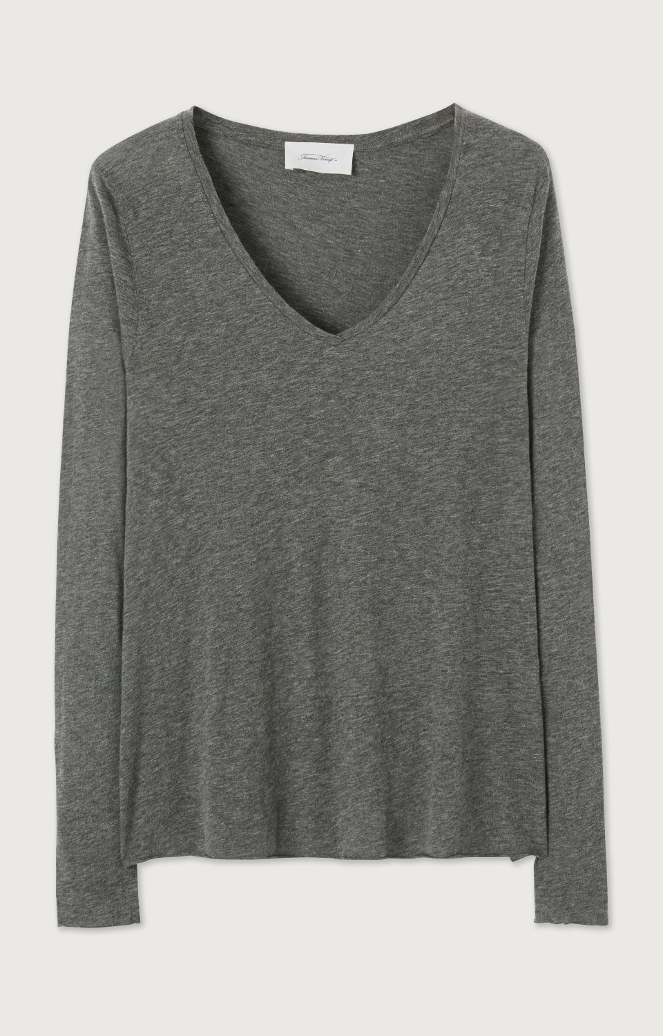 Women Dark Grey Cotton T-Shirt