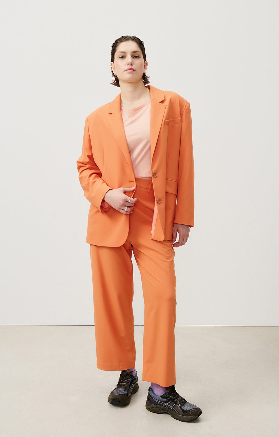 Women Orange Trousers