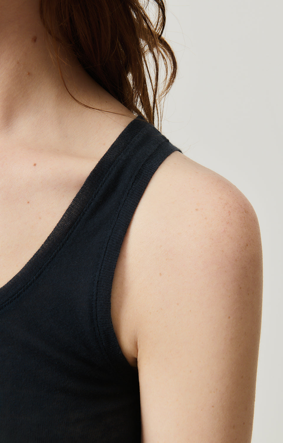 Women Navy Cotton Vest