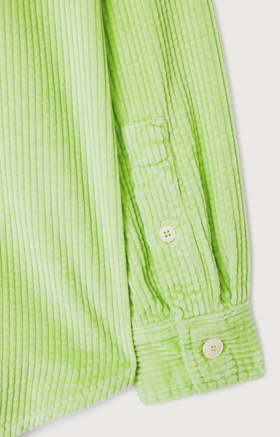 Women Green Corduroy Shirt