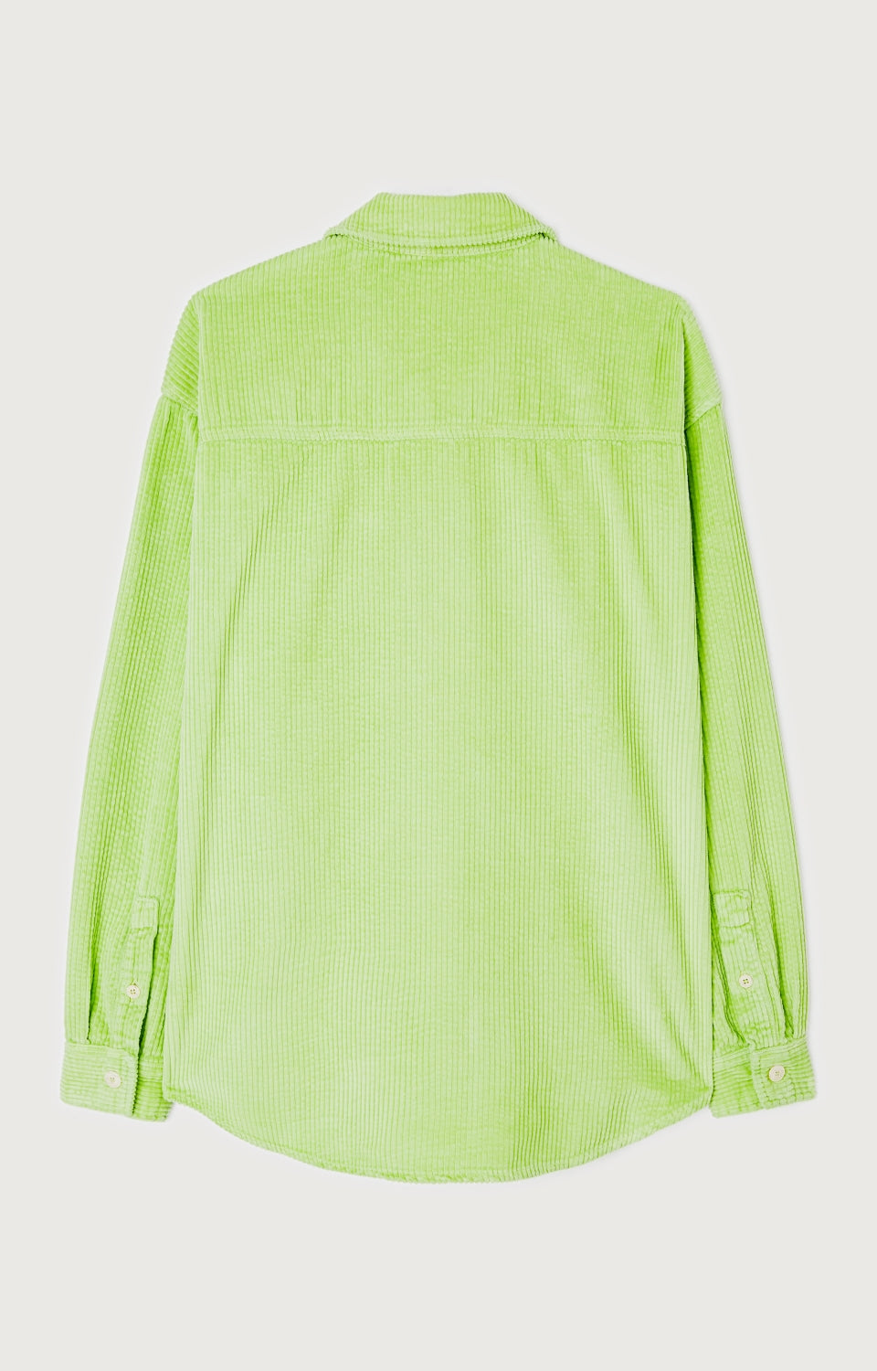 Women Green Corduroy Shirt