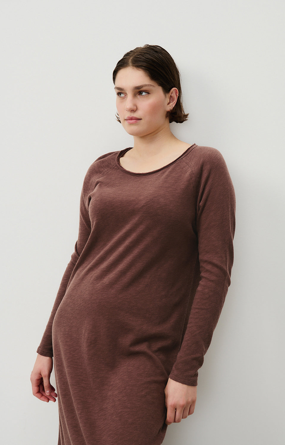Women Brown Cotton Dress