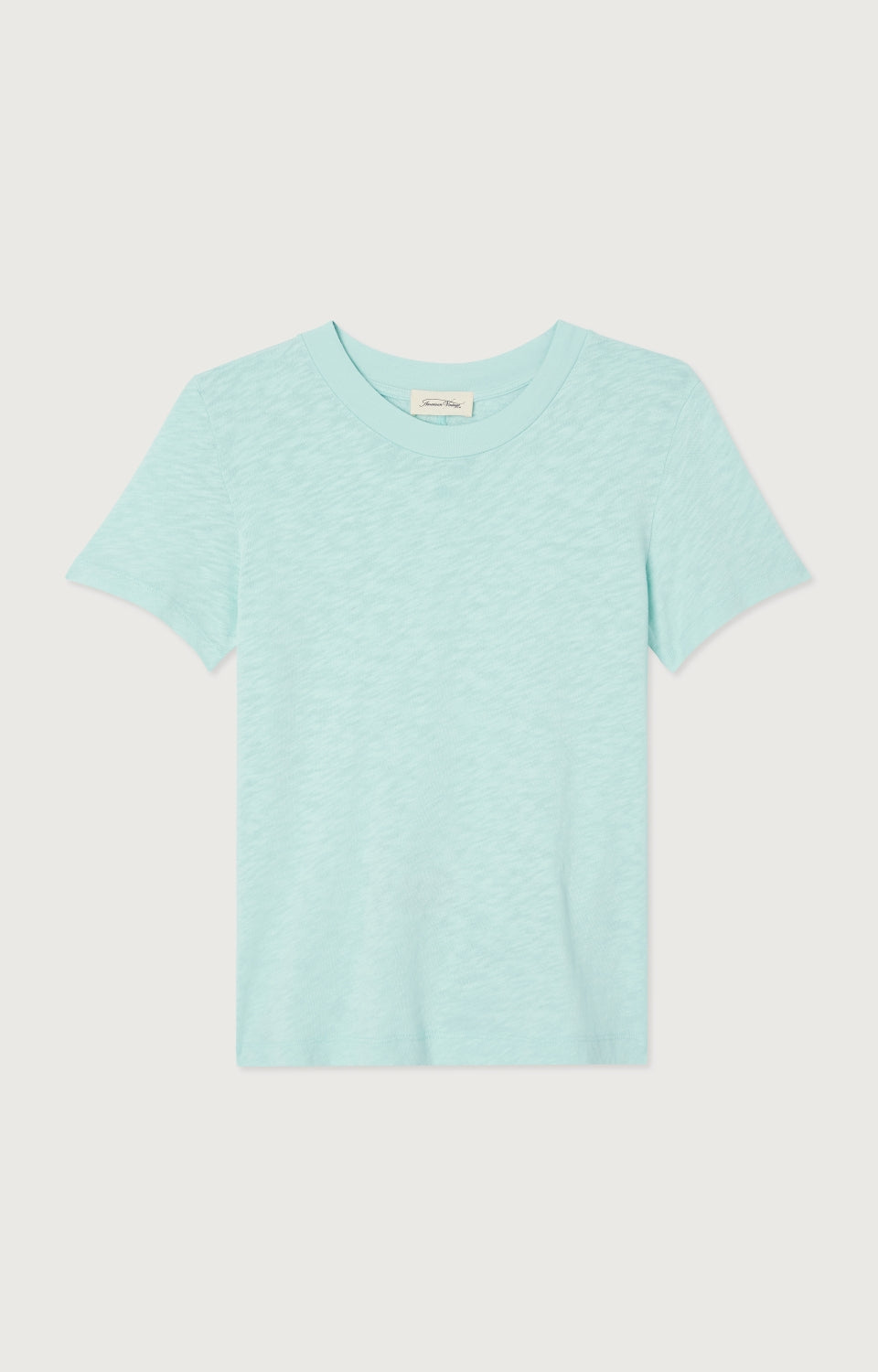 Women Ice Blue Cotton T-Shirt