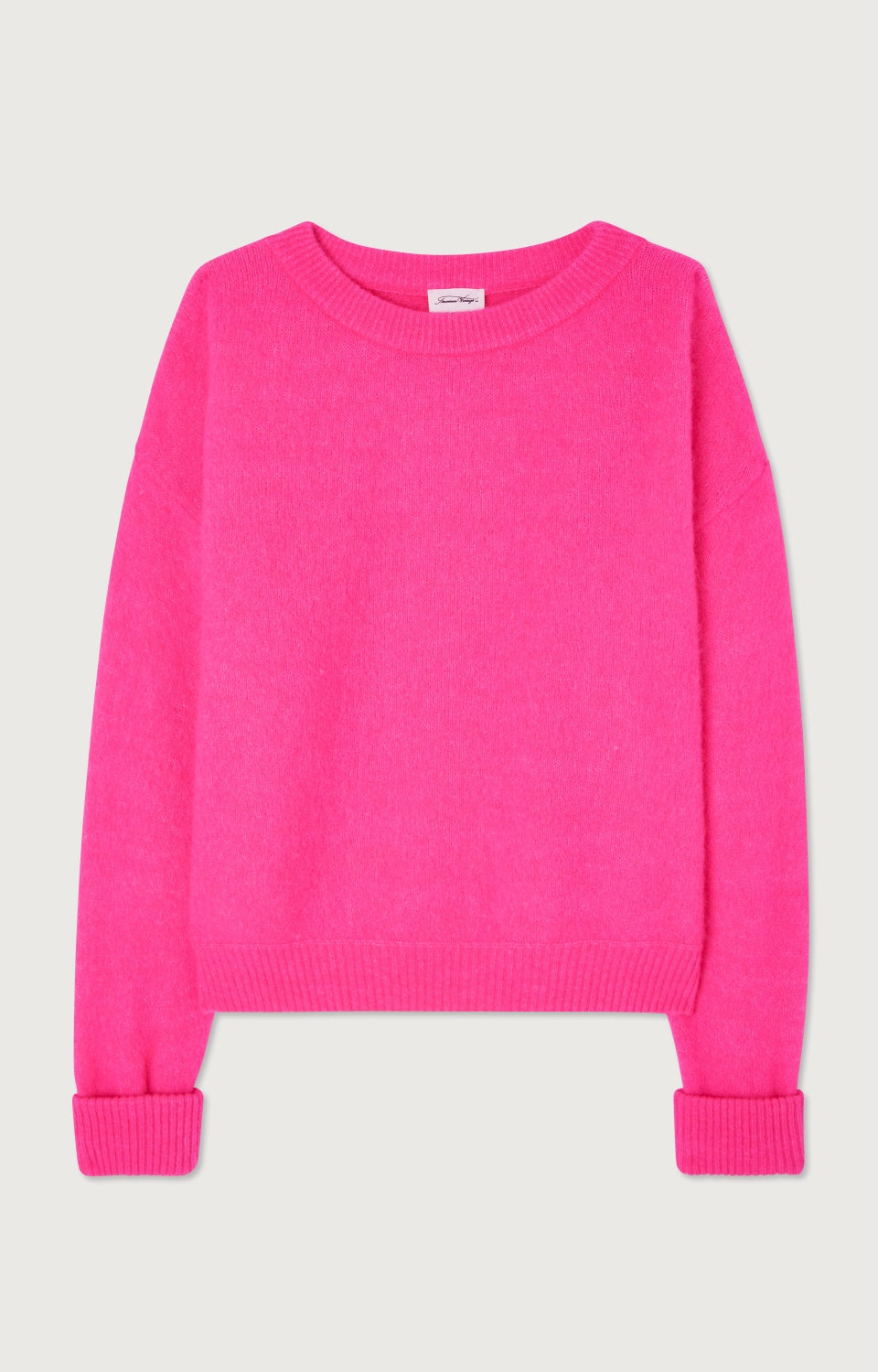 Women Fluo Pink Knit Sweater