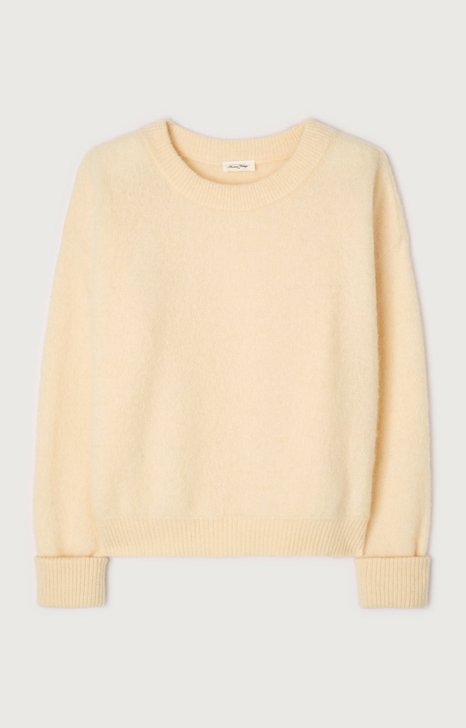 Women Cream Knit Sweater