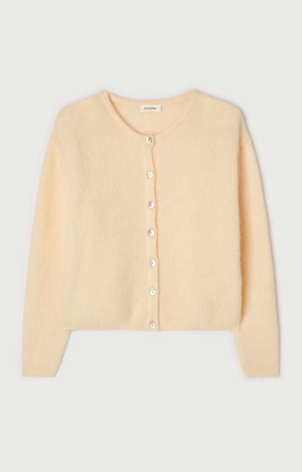 Women Cream Knit Cardigan