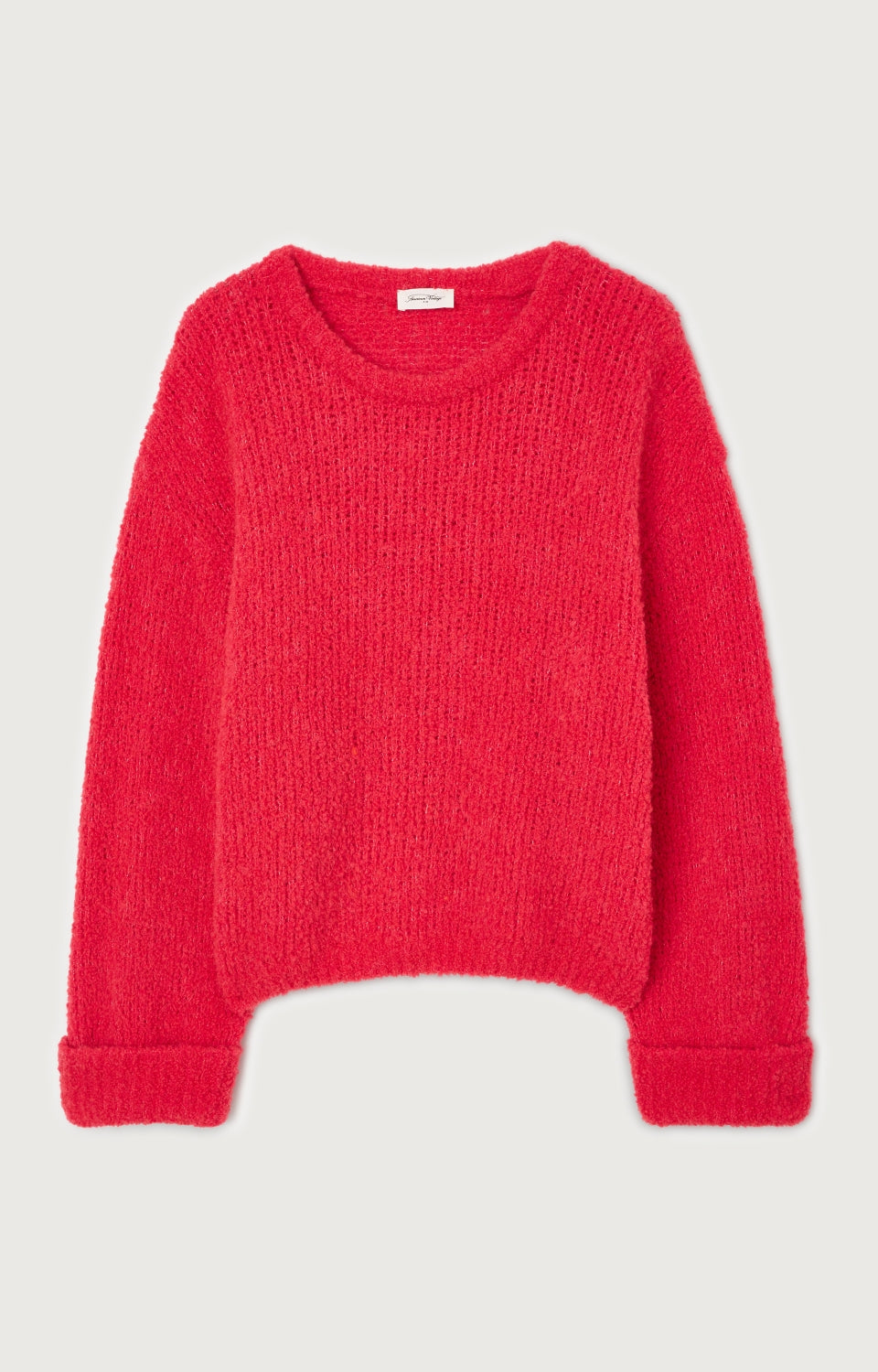 Women Red Knit Sweater