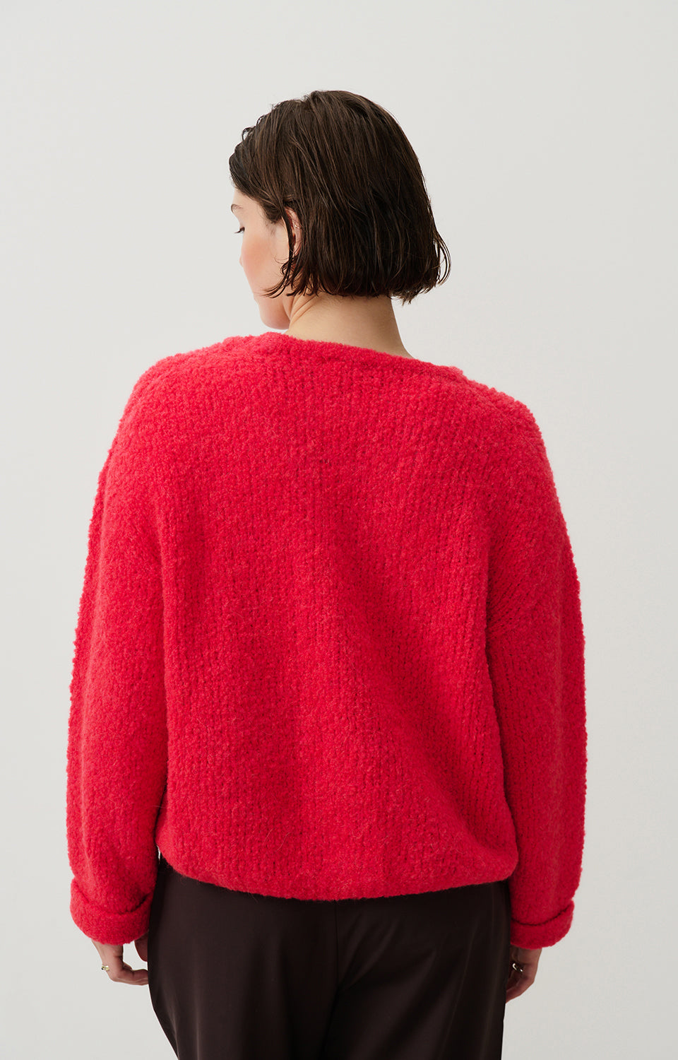 Women Red Knit Sweater