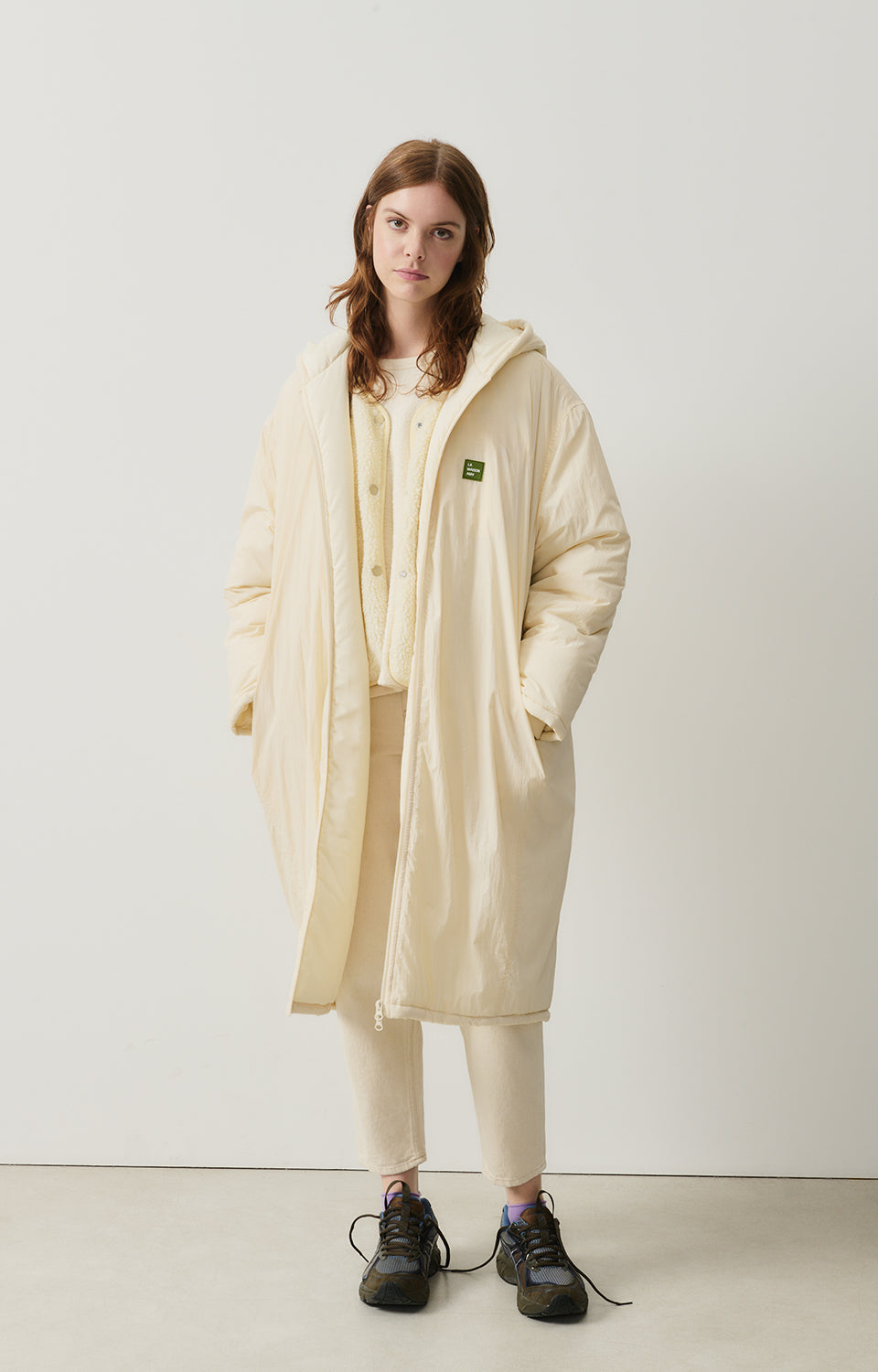 Women White Padded Coat