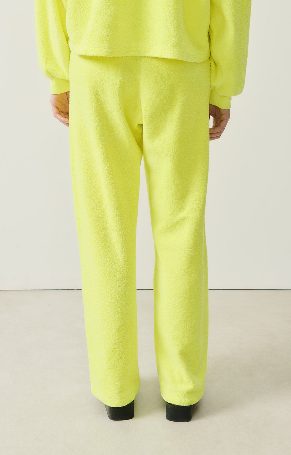 Women Fluo Yellow Cotton Trousers