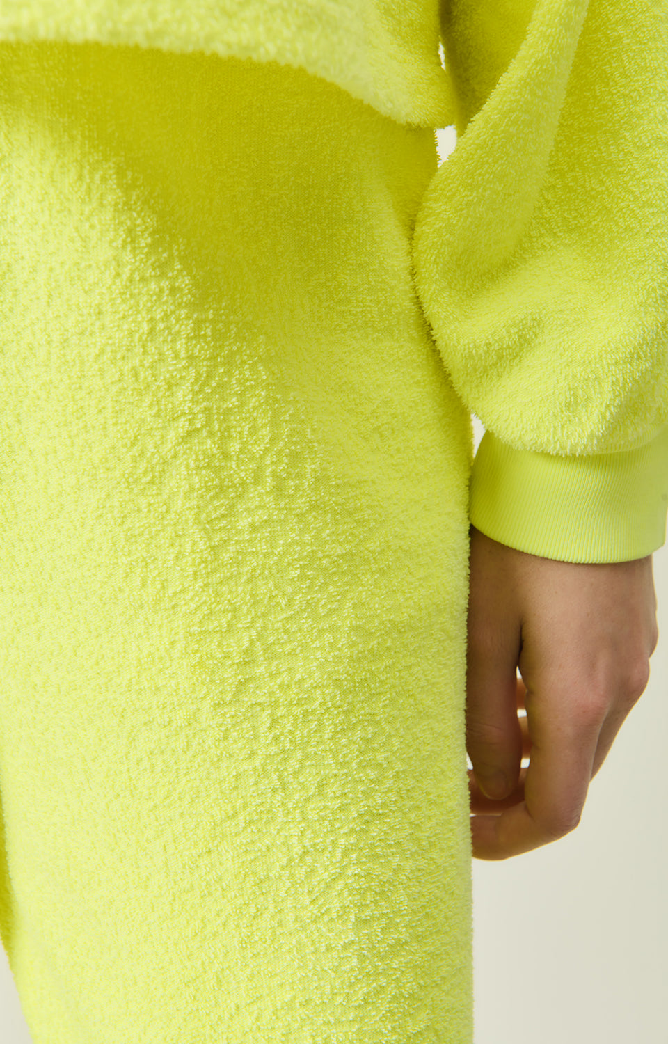 Women Fluo Yellow Cotton Trousers