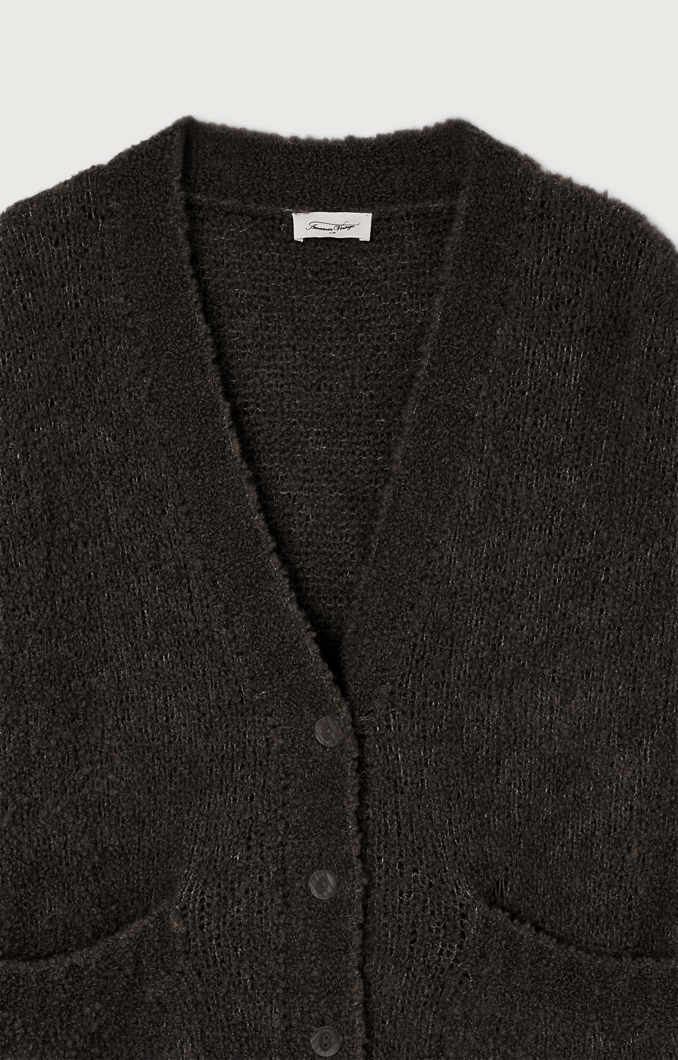 Women Dark Grey Knit Cardigan