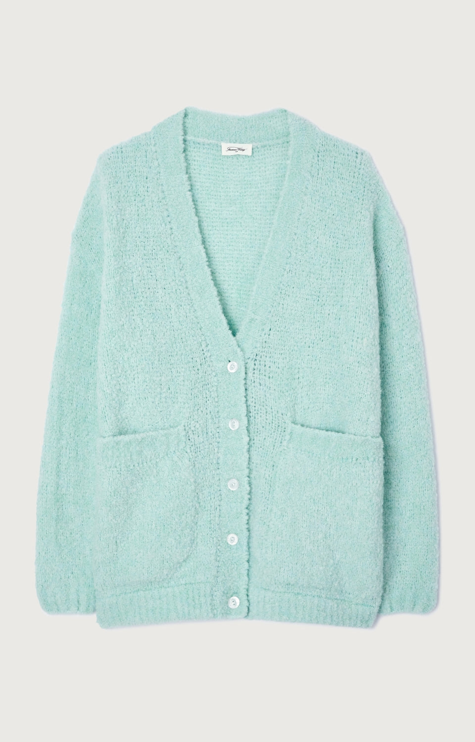 Women Ice Blue Knit Cardigan