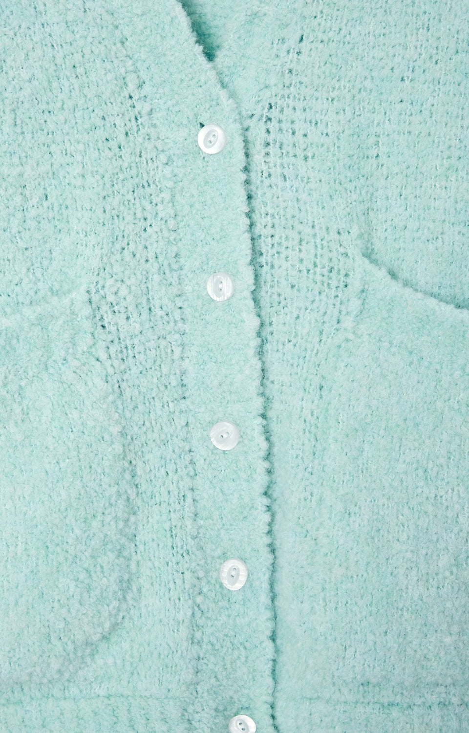 Women Ice Blue Knit Cardigan