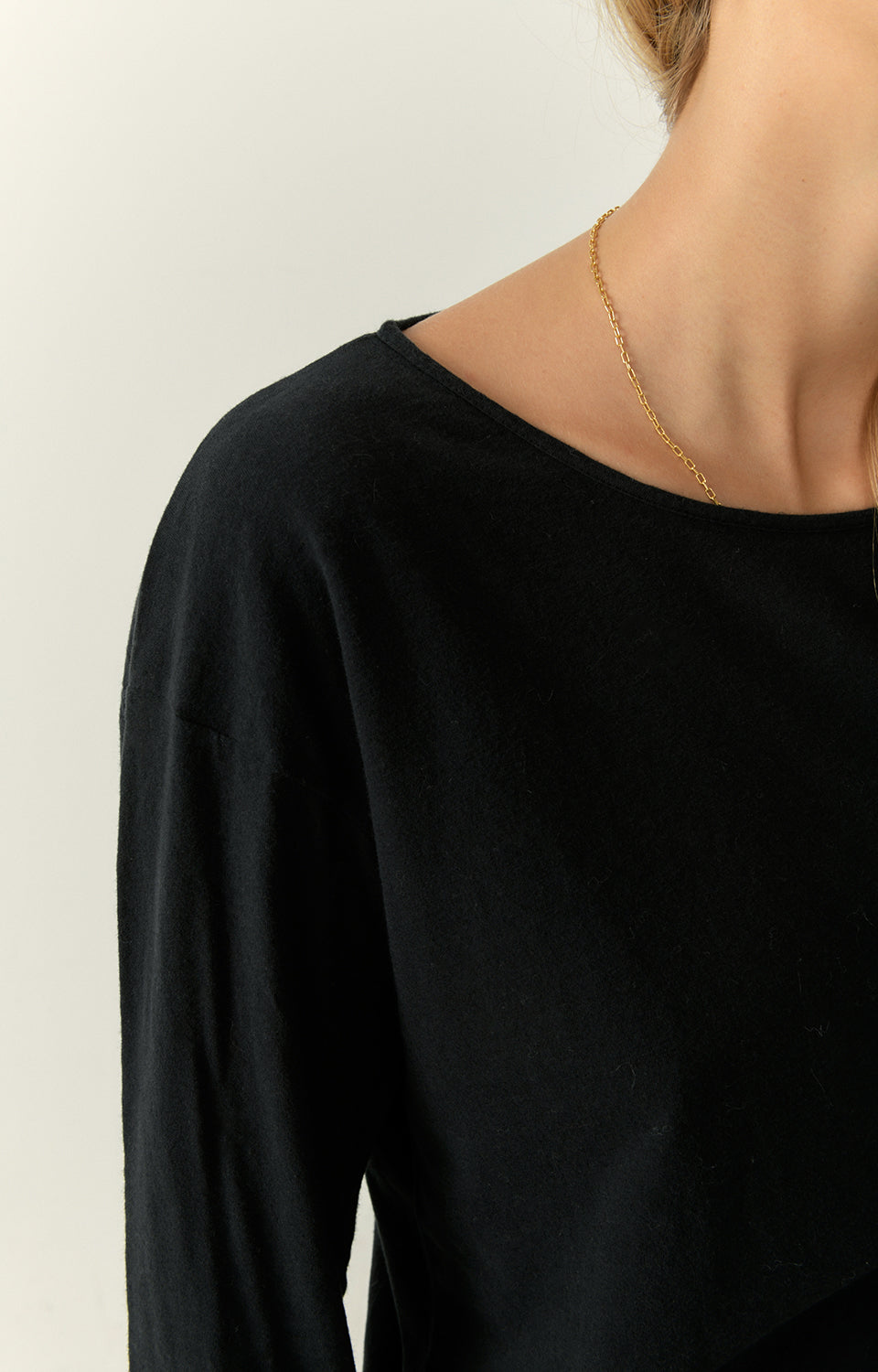 Women Black Cotton T-Shirt