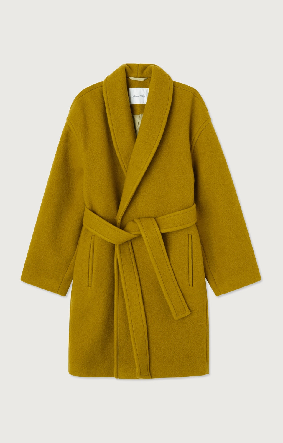 Women Olive Wool Coat