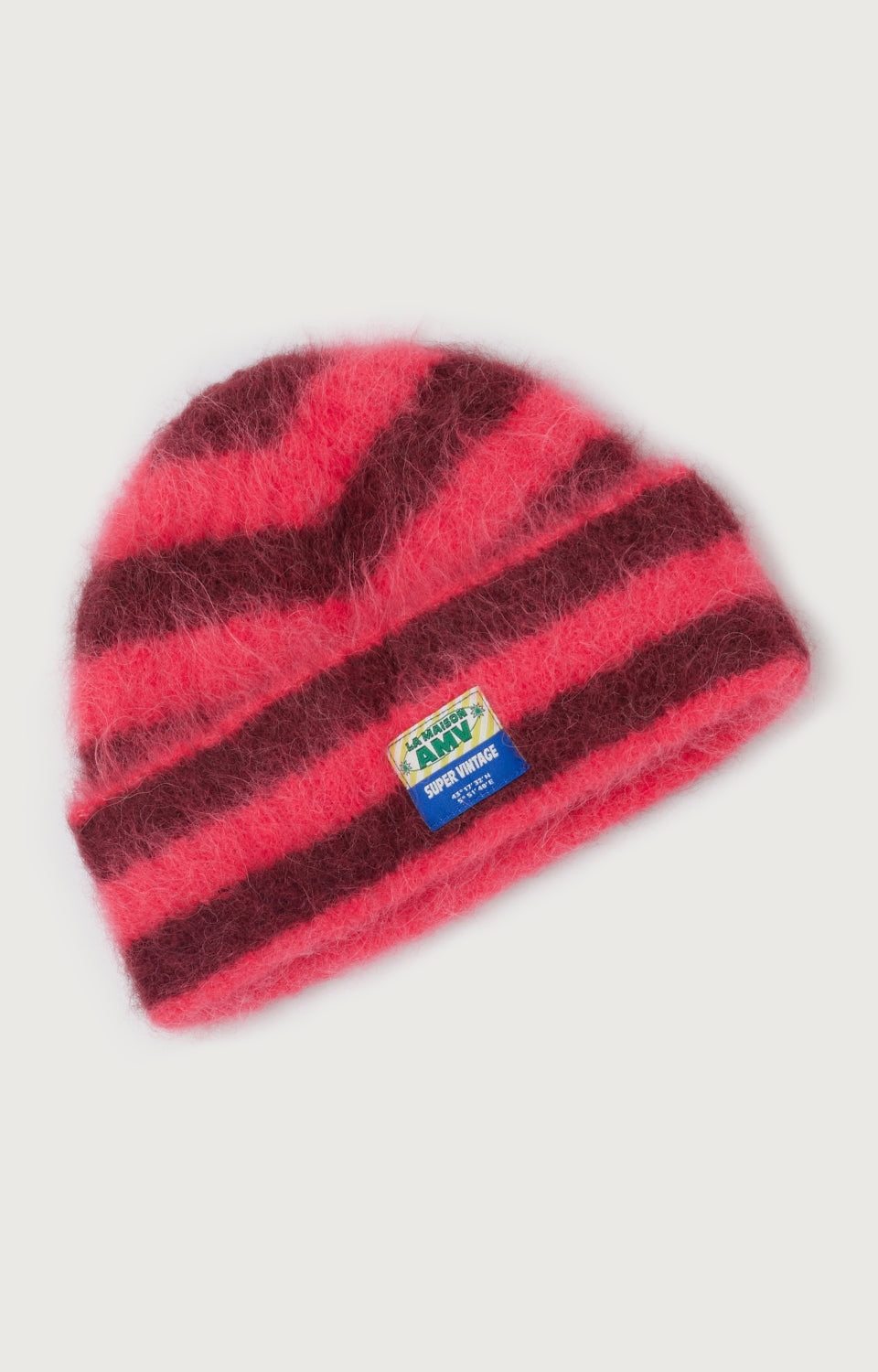 Women Pink Stripes Alpaga Hat