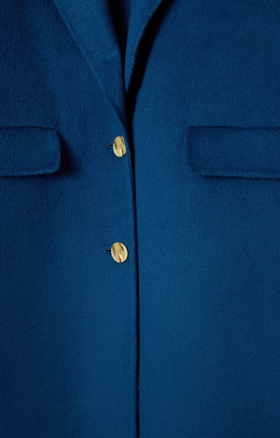 Women Blue Wool Coat