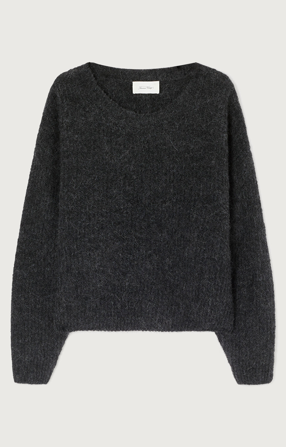 Women Dark Grey Knit Sweater