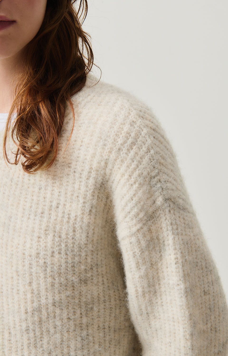 Women Beige Knit Sweater