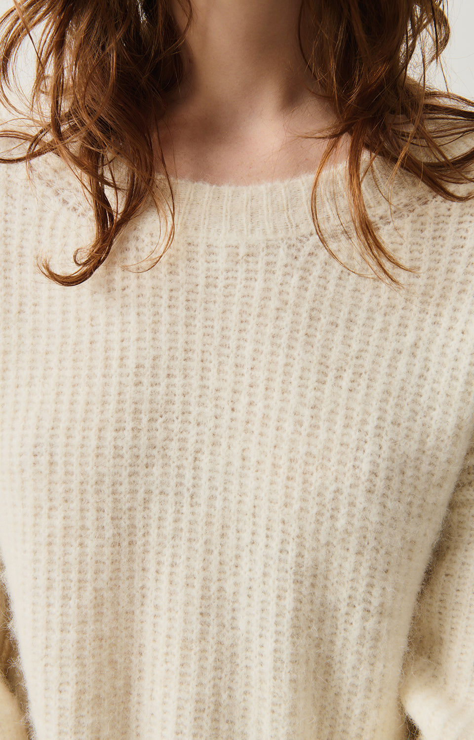 Women White Knit Sweater