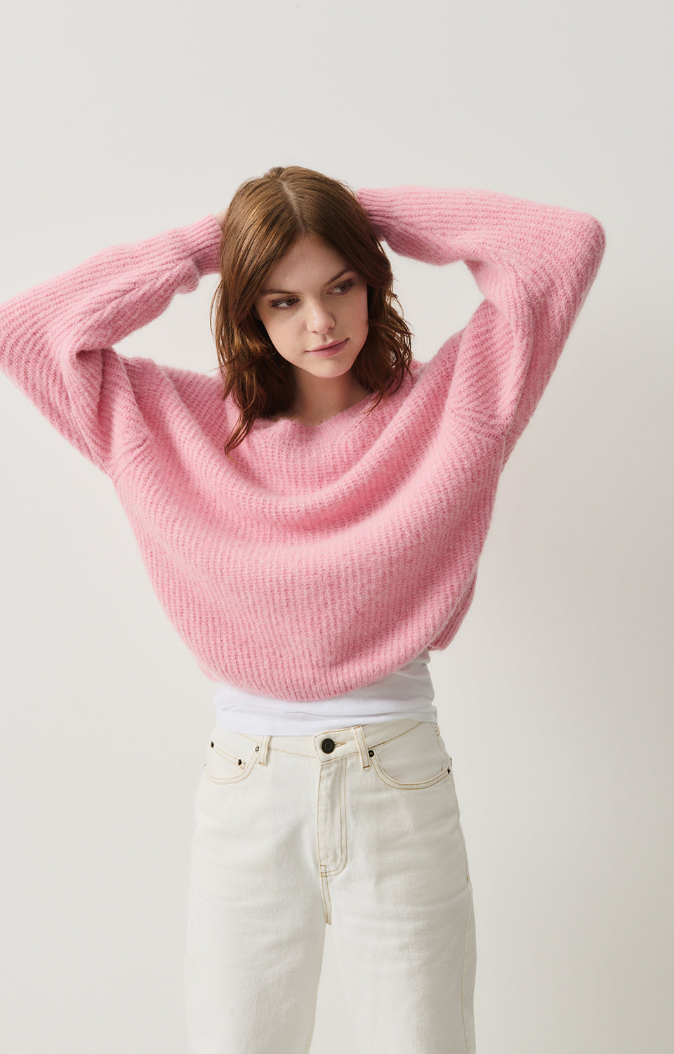 Women Pink Knit Sweater