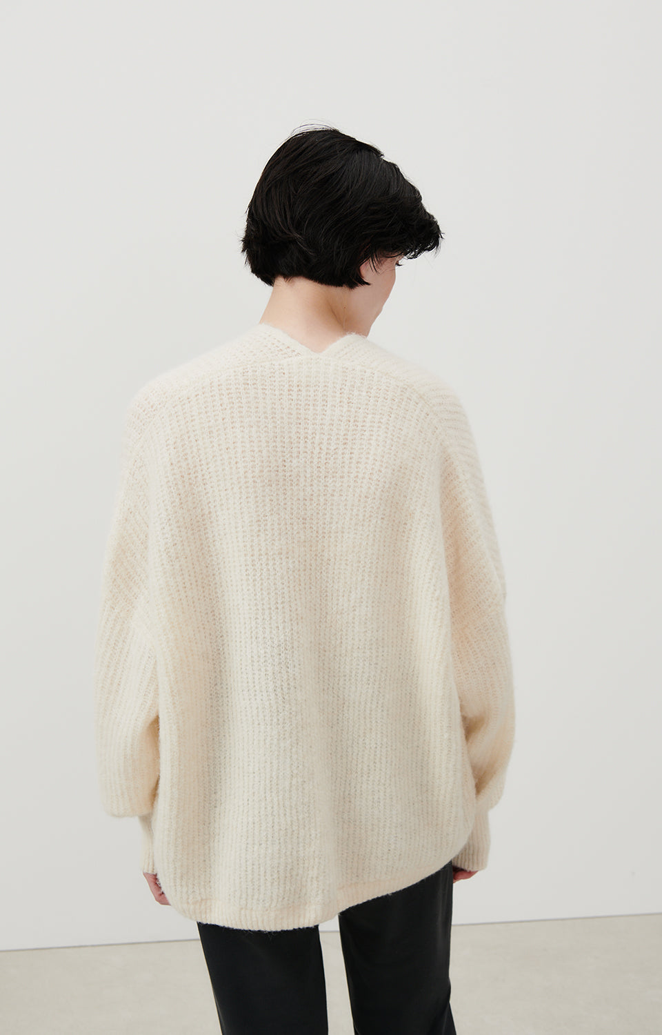 Women White Knit Cardigan