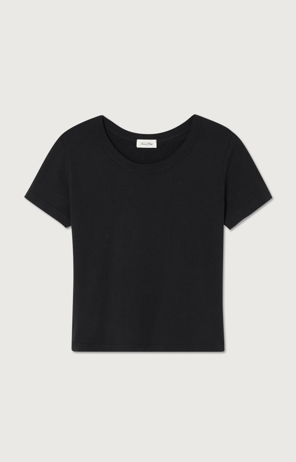 Women Black Cotton T-Shirt