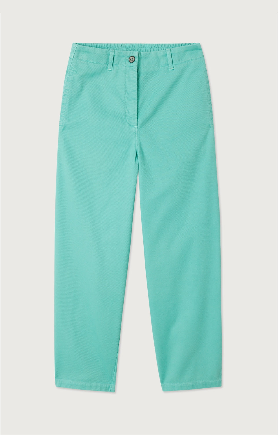 Women Green Cotton Trousers