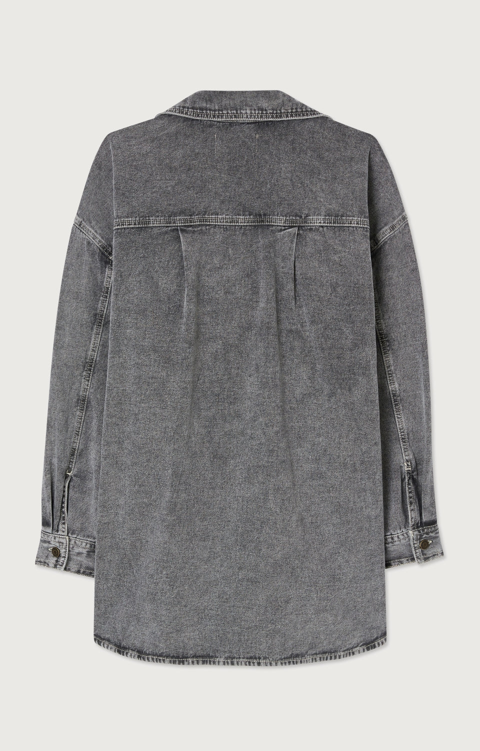 Women Grey Denim Shirt