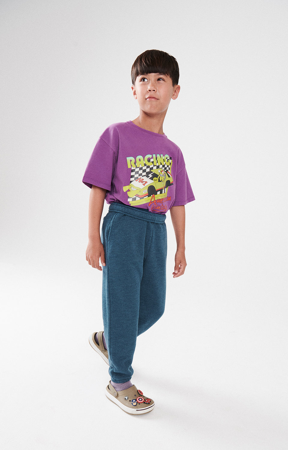 Boys & Girls Blue Cotton Trousers