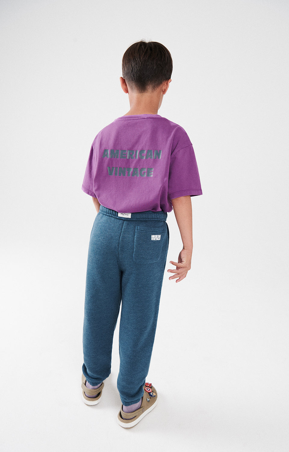 Boys & Girls Purple Cotton T-Shirt