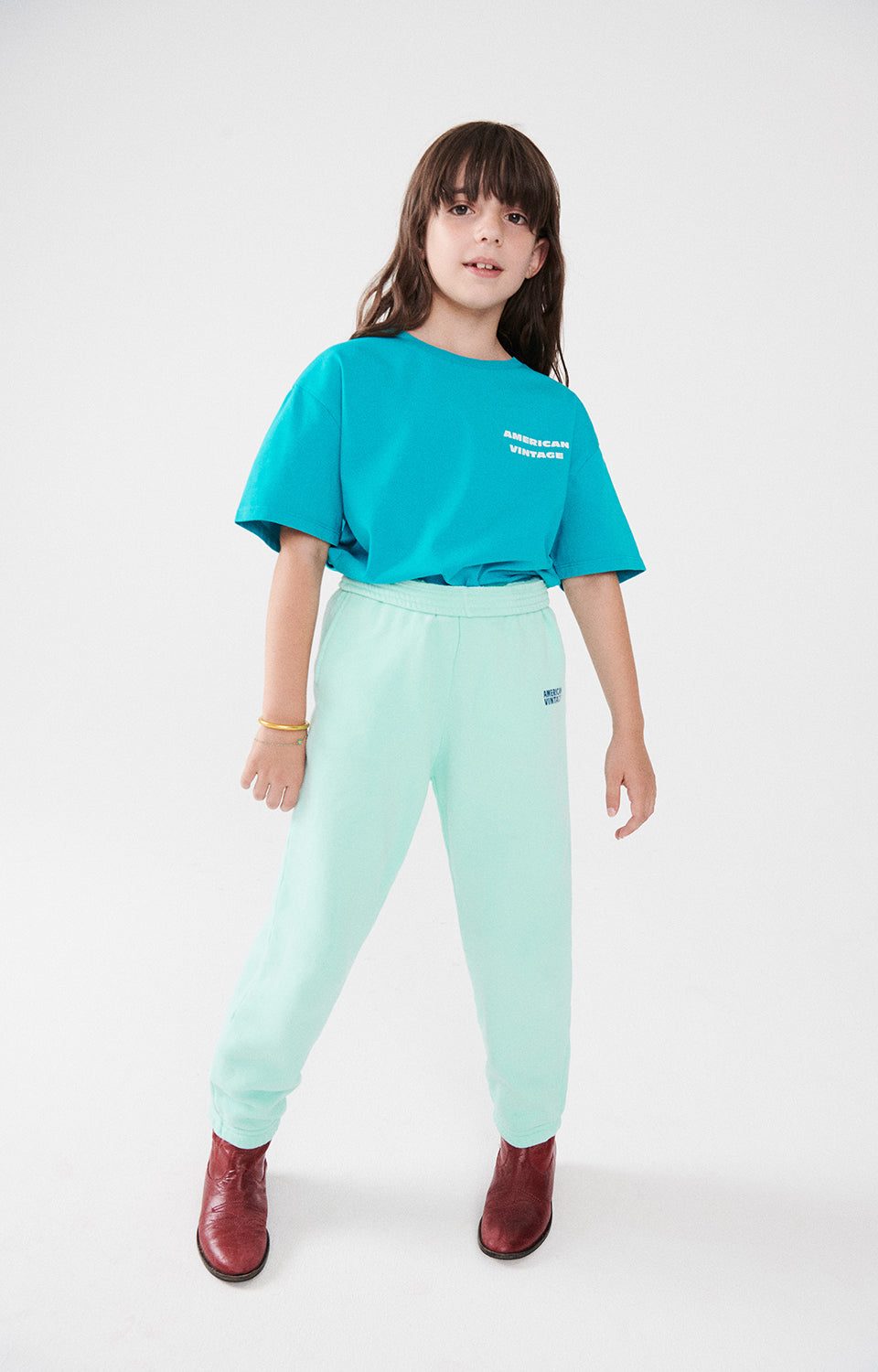 Boys & Girls Blue Cotton T-Shirt