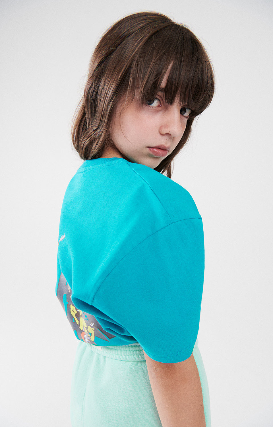 Boys & Girls Blue Cotton T-Shirt