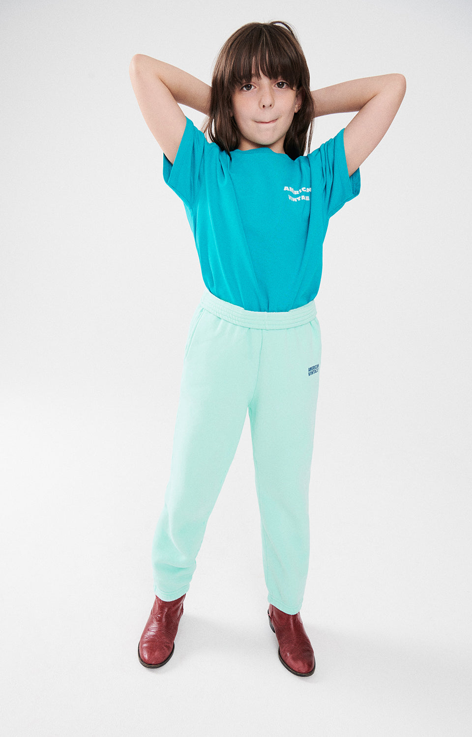 Boys & Girls Blue Cotton T-Shirt